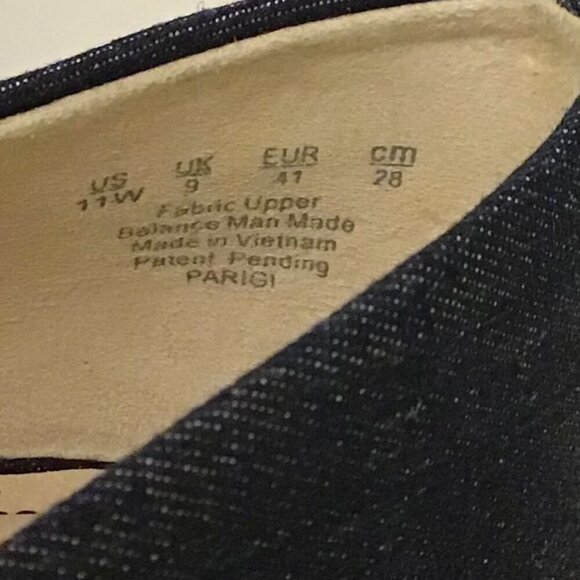 Life Stride 11W Parigi Blue Denim Heels Women’s Pumps Comfort Shoes Wide Width - Picture 9 of 11